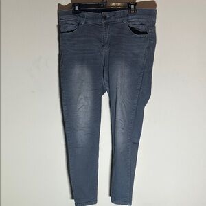 Democracy Absolution Grey Skinny Jeans Size 14 Stretch Denim Tummy Control Pant
